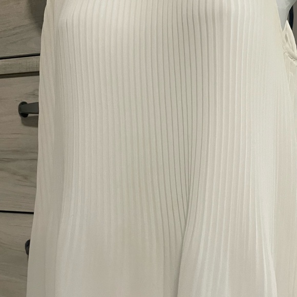 Zara sleeveless ribbed pleated passementerie blouse size XS - Picture 2 of 6